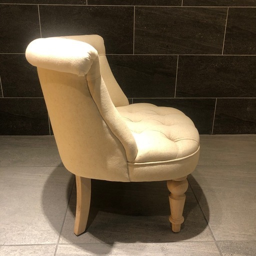 ラムズゲイトソファ アイボリー ヴィンテージ風 ラムズゲイトチェア ストライプリネン アンティーク ソファー 一人用