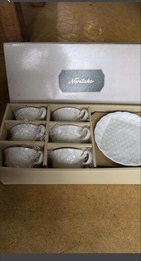 未使用　Noritake　ノ リタケ　Studio Collection　スタジオコレクション　9810　白磁　カップ＆ソーサー　6客セット 未使用