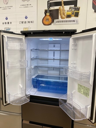 SHARPの6ドア冷蔵庫 SHARP シャープ 6ドア 冷凍冷蔵庫 2020年製 502L
