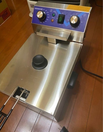 稼動品】業務用電気フライヤー 10L 卓上フライヤー タイマー付き