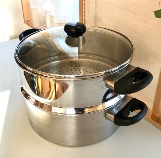 2段蒸し器　鍋