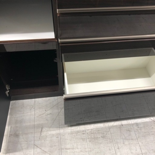 ニトリレンジボード3枚扉ダークブラウン【トレファク堺福田店】 ニトリ 
