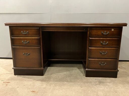 カリモク　コロニアル　両袖机　エグゼクティブ karimoku 書斎机 karimoku』カリモク コロニアル 両袖机