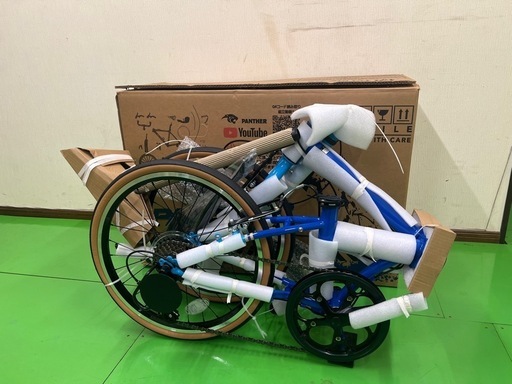 新品未使用 Panther 20インチ折りたたみ自転車 スカイブルー
