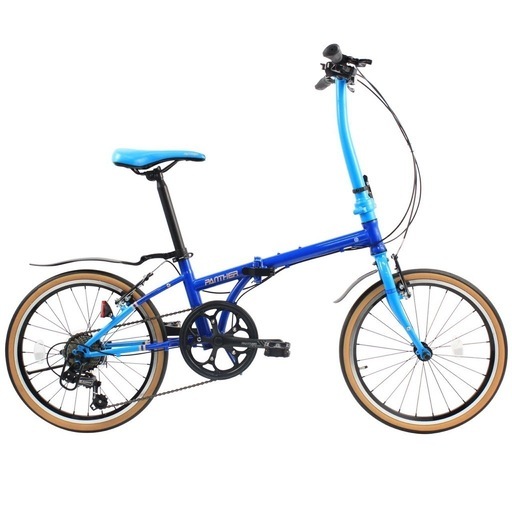 美品 新品未使用 Panther 20インチ折りたたみ自転車 スカイブルー 新品未使用 Panther 20インチ折りたたみ自転車 スカイブルー