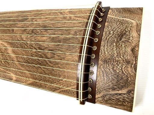 ◆和琴◆13弦 琴 クルムラ楽器 全長188cm 琴柱／口前カバー／丸袋付 中古 ◇和琴◇13弦 琴 クルムラ楽器 全長188cm 琴柱／口前カバー／丸
