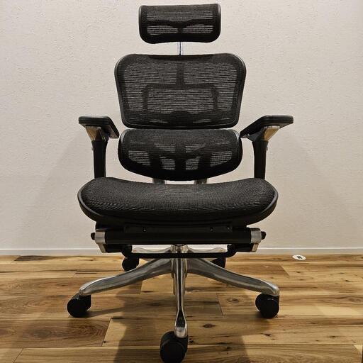 エルゴヒューマンプロ ブラック オットマン内蔵型 取り扱い説明書付き