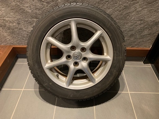 215/55R17 アルミホイールセット 4本　エスティマなど ヨコハマタイヤ（YOKOHAMA TIRE） 中古 タイヤホイールセット 215