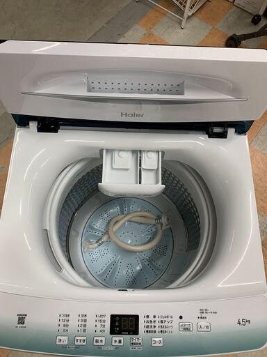 2021年製ハイアール洗濯機 JW-U45HK 一人暮らし ハイアール 4.5kg 2021年製 全自動洗濯機 JW-U45HK 洗濯機 1人暮らし