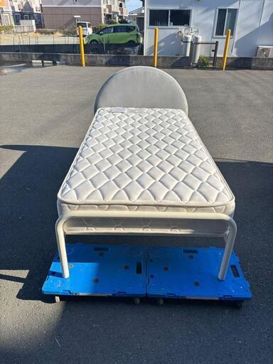 Francfranc シングルベッドフレーム グレー ファブリック Francfranc