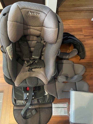 美品 アップリカ チャイルドシート クルリラ プレミアムAB グレー 限定