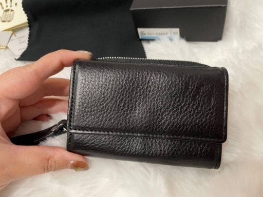 COACH ブラックレザー キーケース PORTER SPLENDOR 261-03897ブラックレザー キーリング（SPLENDOR