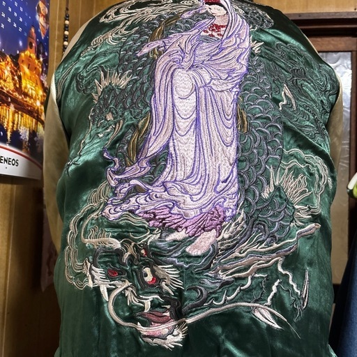 竜頭観音菩薩スカジャン3L 竜頭観音菩薩スカジャン3L Amazon | (サトリ)satori 龍頭観音柄刺繍