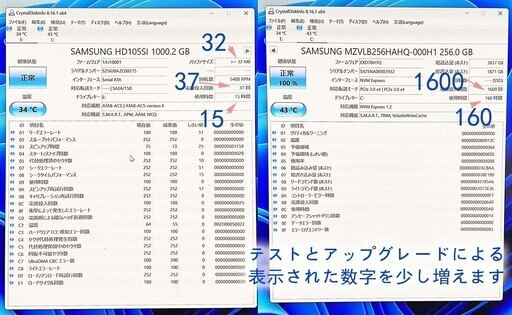 4K・第十世代・i3-10100・メ16GB・SSD256GB+HDD1TB・Win11pro 