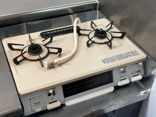 【リンナイ 都市ガス用 ガステーブル】ガスコンロ KG64TW2R 中古品