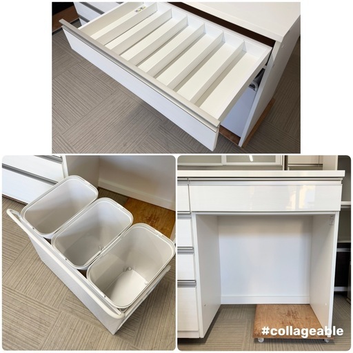 LYNN HOLLYN リンホーリン 食器棚 ・ 飾り棚、アメリカ製、幅114cm Used