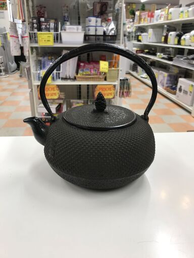 南部鉄器 平丸アラレ ※開封済み未使用品