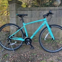 クロスバイク ビアンキ 3x8変速 青 ❗️ ✨自転车整备済。すぐに乗って