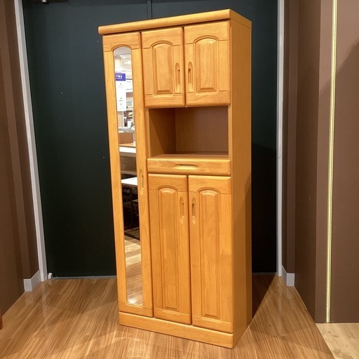 北海道 千歳市/恵庭市 近郊配送 北海道民芸家具 茶棚 飾り棚 HM108K 樺