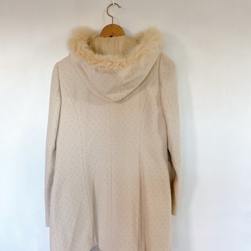 サガフォックス レディース 毛皮コート キツネ 9 オフホワイト