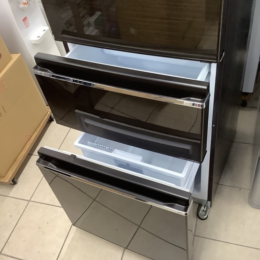 冷蔵庫 MITSUBISHI MR-CX37E-BR 365L 2019年製 ※ヘコミあり