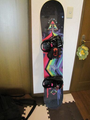 女性用スノボーセットケース付き 美品 FLOW EZRIDER 女性用スノボ3点セット