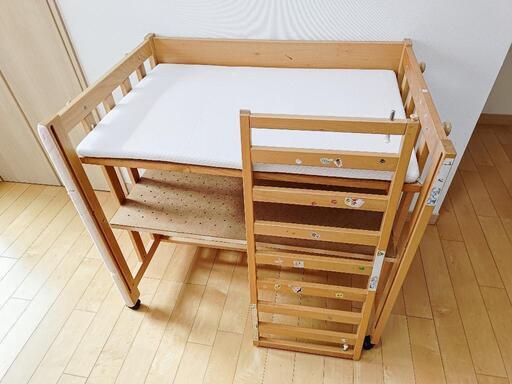 日本製 5way ミニベッド\u0026デスク  石崎家具