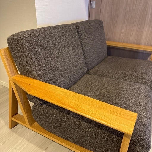 無印良品ソファ 本体木製フレームウレタンポケットコイル 2.5シーター