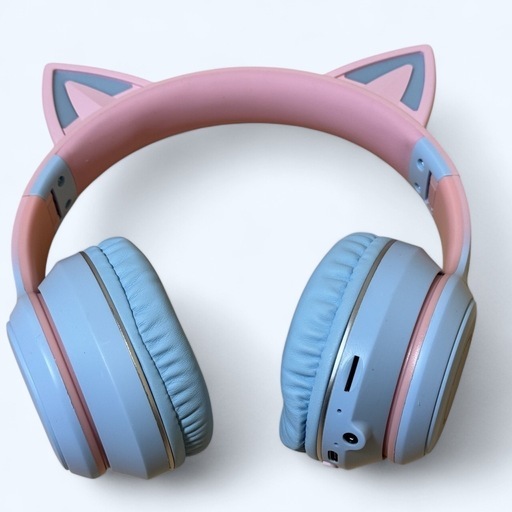 猫耳 ヘッドホン Bluetooth5.1 マイク付き 折りたたみ 密閉型