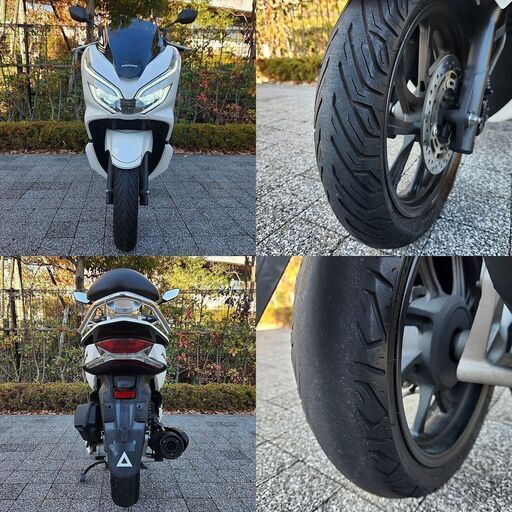 ☆HONDA PCX125「スマートキーJF81」走行1.1万km台 バックレスト付☆東京/