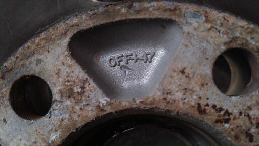 17インチ アルミホイール 値下げ可 ドリケツ17インチ9Jオフセット38