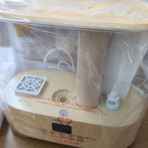 新品 加湿器 超音波式 4L タッチパネル リモコン付き