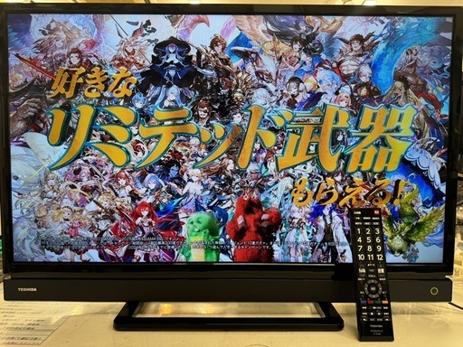 TOSHIBA製★2017年製★32型液晶テレビ★6ヶ月間保証付き