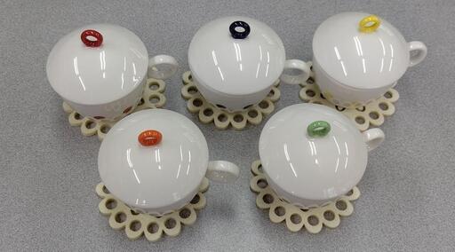 Macaroon☆蓋付コーヒー\u0026ティーカップ☆5客set！