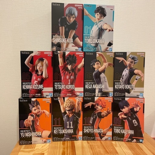 ハイキュー!! ポージングフィギュア 宮侑 宮治 10点セット ハイキュー‼︎ ポージングフィギュア 10体セット ハイキュー