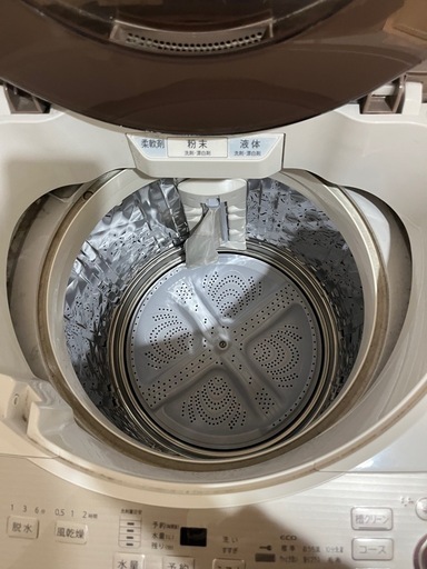 2022年購入　縦型なので強力洗濯　SHARP/シャープ 自動洗濯機 洗濯10kg/風乾燥4.0kg 穴なしステンレス槽 ES-G10EBK ブラウン 2022年購入 縦型なので強力洗濯 SHARP/シャープ 自動洗濯機 洗濯10kg
