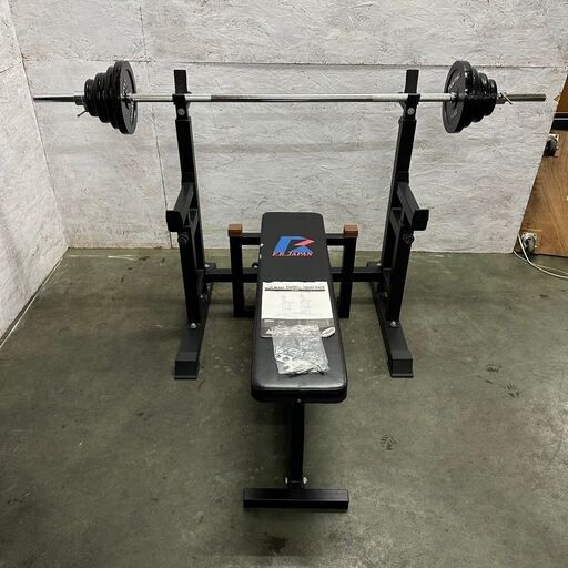 ベンチプレスセット バーベルスクワットラック トレーニングベンチ