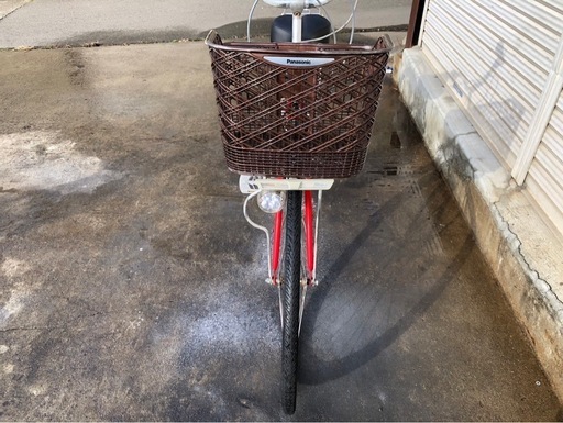 578 パナソニック新機種電動アシスト自転車viviDX26インチレッド