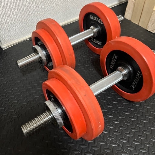 送料込みアイロテックダンベル　20kg セット アイロテックダンベル20kgセット ラバー ダンベル 20KGセット アイロテック