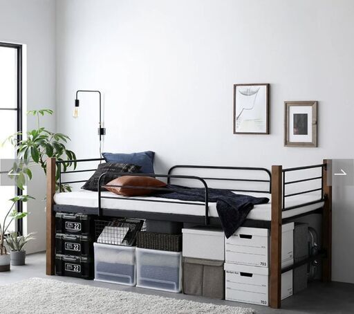 IKEA／ロフトベッド／VITVAL