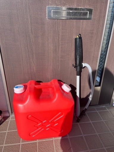 灯油ポリタンク自動ポンプセット