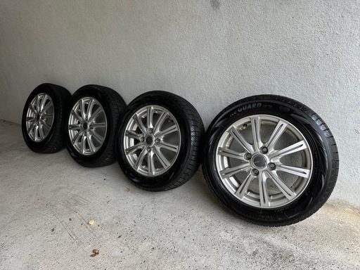 スタッドレス14インチ(155/65R14)2021年製ホイール4本セット 軽