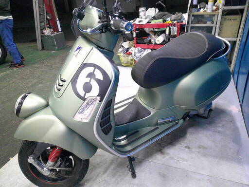 ベスパ セイジョルニ300 緑 格安提供車 エンジン始動動画 半額配送キャンペーン 期間限定 現状渡し諸経費￥0- 横浜 P-Yard ベスパ セイジョルニ300 緑 格安提供車 エンジン始動動画 半額配送