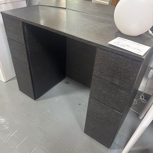 R056 NITORI 三面鏡ドレッサー、椅子セット、幅61cm 美品