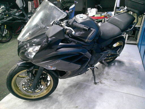 KAWASAKI ニンジャ400A 黒/グレ 車検予備検対応車 エンジン始動動画