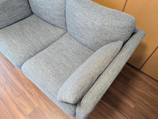 ソファ】ニトリ 布張り 2人掛け グレー 送料込】ニトリ グレー ソファ】ニトリ 布張り 2人掛け グレー 送料込】ニトリ グレー