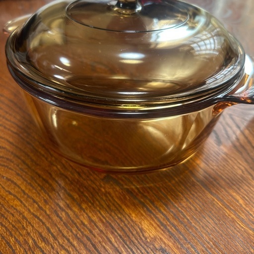 VISON ビジョン 耐熱ガラス 両手鍋 片手鍋 （ミルクパン）蓋共用3点