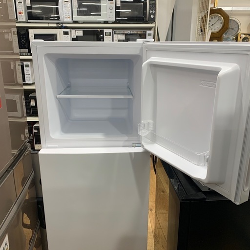 マクスゼン 168L 2ドア冷凍冷蔵庫 右開き JR168ML01WH ホワイト 
