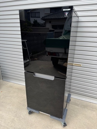 分解清掃済み✨SHARP シャープ 冷蔵庫 ガラストップ 2022年製 SJ-GD15H-B