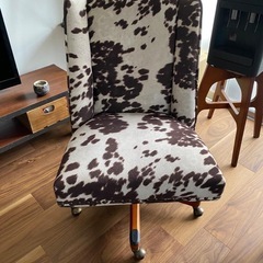 牛柄 ワークチェア